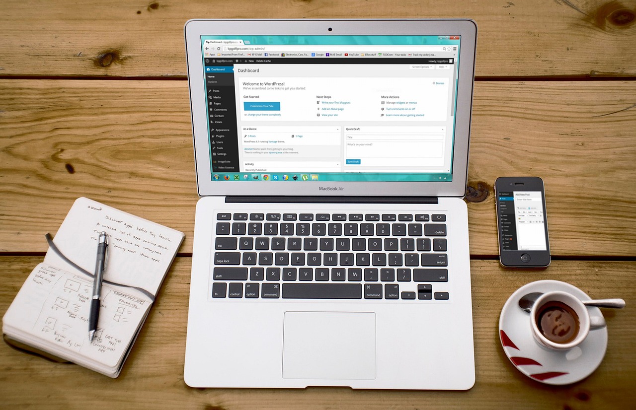 Laptop, wordpress, wordpress design — Test post title